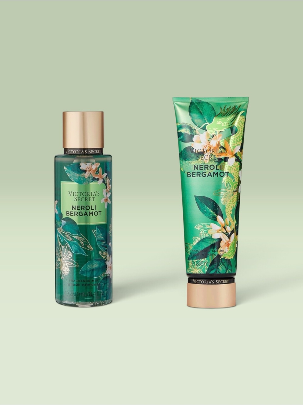 Victoria's Secret NEROLI BERGAMOT Fragrance Mist and Lotion